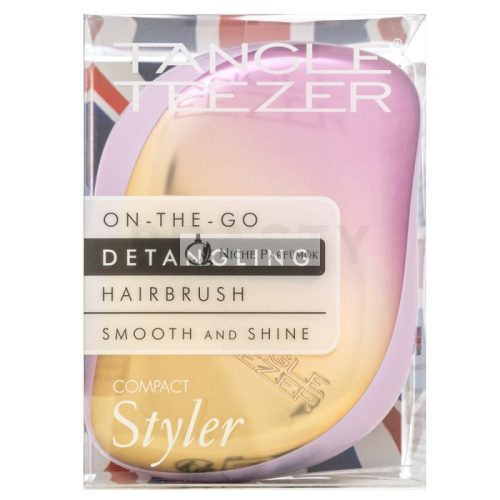Tangle Teezer Compact Styler Lilac-Yellow Haarbürste zum einfachen Kämmen von Haaren