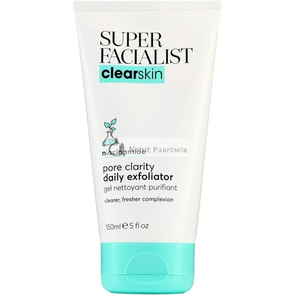 Super Facialist Pore Clarity Tägliches Peeling Aknebehandlung Mit 1% Niacinamid Teebaumöl Präbiotika Vegan Freundlich 150ml