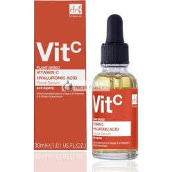   Dr Botanicals 5% C-vitamin 2% Hyaluronsav Arcápoló Szérum Anti-Aging Ránctalanító Bőrfehérítő Hidratáló Megújító Beautifeye-val, 30ml