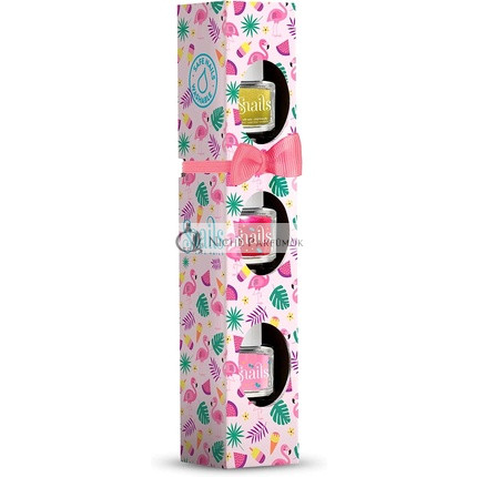 SNAILS Mini Flamingo Körömlakk Szett - 3 db