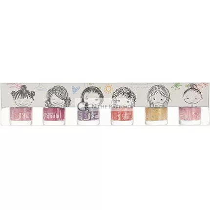 Csigák Gyermek Körömlakk Ajándékcsomag Mini 6x7ml Vízalapú Mosható Biztonságos Vegán