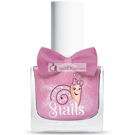 Snails Nem Toxikus Vízbázisú Szagtalan Körömlakk Gyerekeknek, 10.5ml, Rózsaszín Csillám