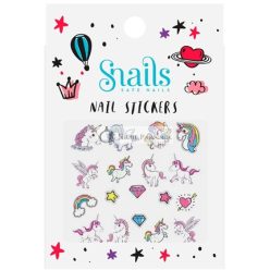   Snails 518060 Gyerek Köröm Matricák Egyszarvú Mintával, Levehető