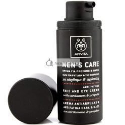   Apivita Férfi Bőrápoló Ránctalanító és Fáradtságcsökkentő Arckrém Kárdamonnal és Propolisszal, 50ml