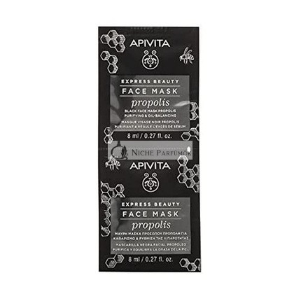 Apivita Propolis Gesichtsmaske 8ml - Packung mit 2 Stück