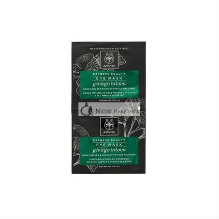 APIVITA Express Beauty Augenmaske mit Ginkgo Biloba, 2.2ml