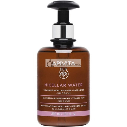Apivita Mizellares Wasser Reinigendes Mizellares Wasser für Gesicht und Augen, 300ml
