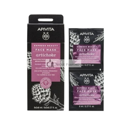 Apivita Express Beauty AHA & PHA Gesichtsmaske mit Artischocke 8ml