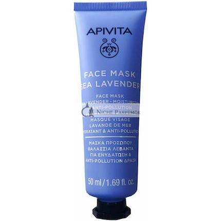Apivita Gesichtsmaske mit Meereslavendel - 50 ml für Hydratation und Schutz vor Umweltverschmutzung