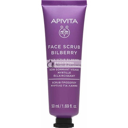 Apivita Ápoló Arcradír Áfonyás Exfoliáló Krém Ragyogásért, 50ml