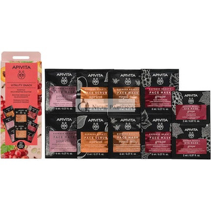 Apivita Express Vitality Snack 4 Express Gesichtsmaske mit 1 Geschenk