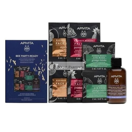 Apivita Bee Party Ready Express Masken Granatapfel Ginkgo Biloba