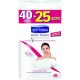 Septona Daily Clean Oval Make-up Entferner Pads Doppelseitig mit Genähten Rändern - 40 Pads + 25 Bonus