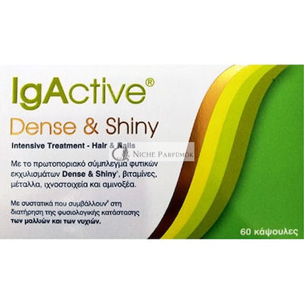 Igactive Sűrű Fényes Intenzív Kezelés Hajra és Körmökre - 60 Kapszula