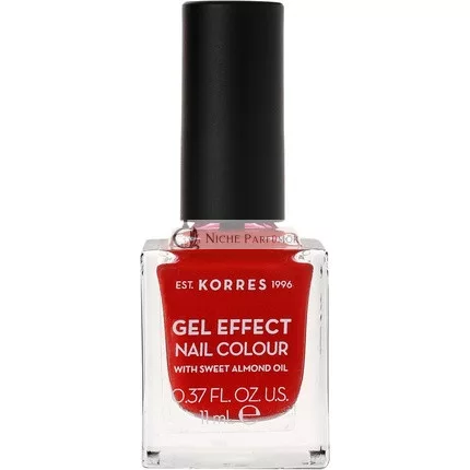 KORRES Természetes Gél Hatású Körömszín Királyi Piros, 11ml