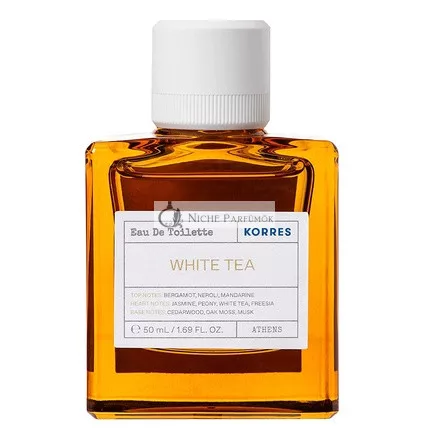 Korres White Tea Eau de Toilette Damen Duft, Dermatologisch Getestet, Vegan, 50ml