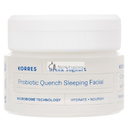 KORRES Görög Joghurt Nyugtató Probiotikus Éjszakai Krém az Arcra, 40ml - Új Verzió