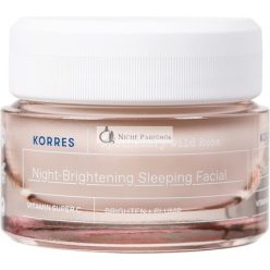   KORRES Gyógynövényes Vad Rózsa Éjszakai Krém Ragyogó Arcbőrért, 40ml