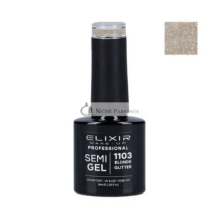 Elixir Hibrid Körömlakk 1103 Szőke Csillám, 8ml