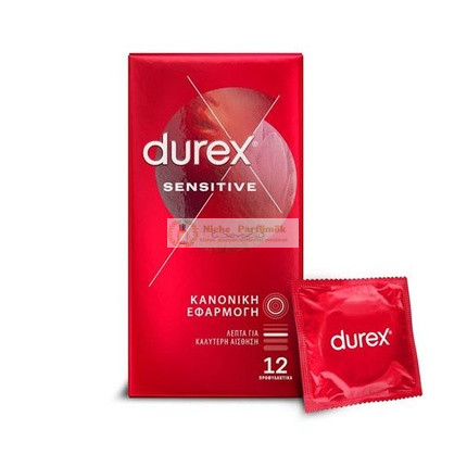 Durex Érzékeny Vékony Óvszerek 12 Darab
