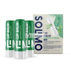 Amazon Brand Solimo Lippenbalsam Aloe Vera - 3er Pack