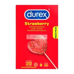   Durex Sexy Strawberry - Ízes Óvszer a Fokozott Élvezetért