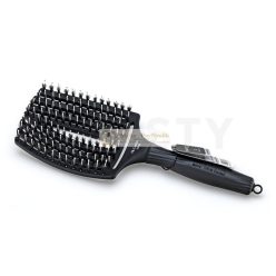   Olivia Garden Fingerbrush Combo Large Black Haarbürste mit Nylon- und Eberborsten
