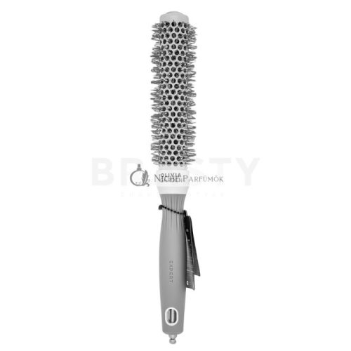 Olivia Garden Expert Blowout Speed Round Brush Wavy Bristles White & Grey 25 mm hajkefe