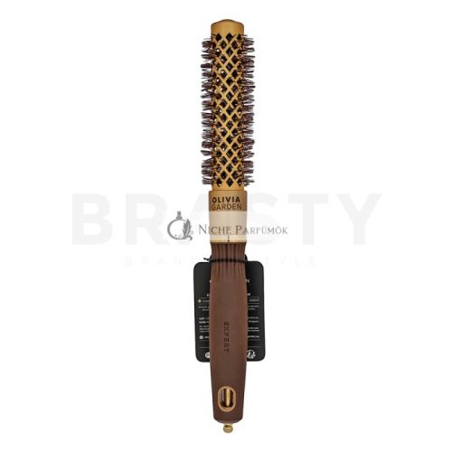 Olivia Garden Expert Blowout Shine Round Brush Wavy Bristles Gold & Brown 20 mm hajkefe