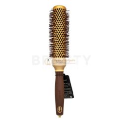   Olivia Garden Expert Blowout Shine Round Brush Wavy Bristles Gold & Brown 35 mm Haarbürste