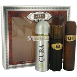   Cuba Gold by Fragluxe Ajándékcsomag - Eau De Toilette Spray + After Shave Spray + Testápoló Deodoráns Férfiaknak