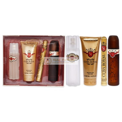 Cuba Royal Férfi EDT Spray 98 g, 33 g Borotválkozó, 200 g Tusfürdő