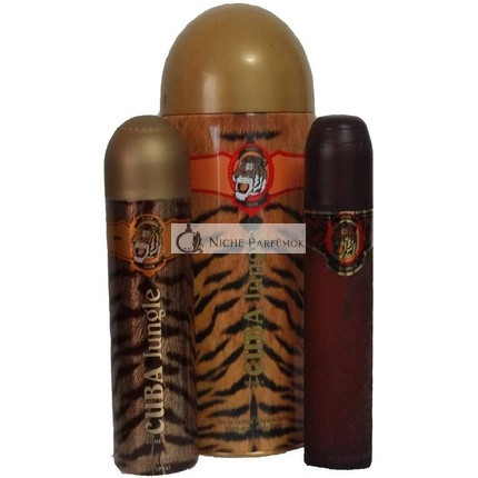 Parfum de France Cuba Jungle Tiger Für Frauen Geschenkset Eau de Parfum 100ml, Deodorant 50ml