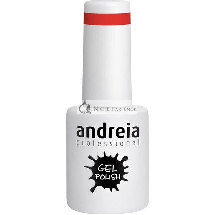 Andreia Félálló Körömlakk UV/LED Lámpához Intenzív Fény és 4 Hét Tartó Francia Manikűr Körömlakk 205 Piros Árnyalatok, 10.5ml