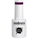 Andreia Semi-Permanenter Nagelgel-Lack für UV/LED-Lampe Intensiver Glanz und 4 Wochen Haltende Französische Maniküre Nagelgel-Lack Farbe 231 Lila Grautöne, 10,5ml