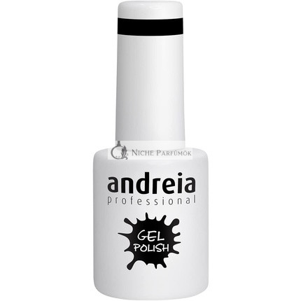 Andreia Schwarzer Gel-Nagellack Farbe 240 Halb Permanent für UV/LED Nagellampe Intensiver Glanz und 4 Wochen Halt