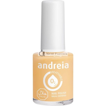 Andreia Halal Atmungsnagellack Glänzend Vegan und Tierversuchsfrei B2 Gelbe Nude Sanfte Töne 10.5ml