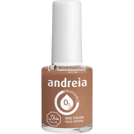 Andreia Halal Lélegző Körömlakk - Fényes Vegán és Állatkísérlet-Mentes, 10.5ml, B18 Szürke