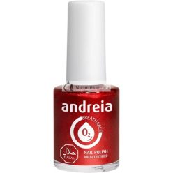   Andreia Halal Lélegző Körömlakk Vízáteresztő Piros Fényes Vegán és Állatkísérlet-mentes, 10.5 ml