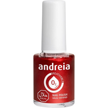Andreia Halal Lélegző Körömlakk Vízáteresztő Piros Fényes Vegán és Állatkísérlet-mentes, 10.5 ml