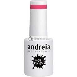  Andreia Félig Tartós Körömgél Lakk UV/LED Lámpához Intenzív Fény és 4 Hét Tartósságú Francia Manikűr Körömgél Lakk Szín 264 Pink 10.5ml
