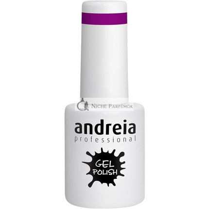 Andreia Félig Tartós Körömlakk UV/LED Lámpához Intenzív Fény és 4 Hét Tartósságú Francia Manikűr Körömlakk Szín 266 Lila Szürke Árnyalatok 10.5ml