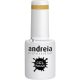 Andreia Halbfester Nagel-Gel-Lack Farbe 281 Gold Glitzer, 10,5ml