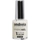 Andreia Professioneller Hybrid-Gel-Nagellack Fusion Color H3 Weiß - Kein Licht erforderlich, langanhaltend und leicht zu entfernen