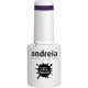 Andreia Semi-Permanenter Nagelgel-Lack für UV/LED-Lampe Intensiver Glanz und 4 Wochen Haltende Französische Maniküre Nagellack Farbe 299 Lila Grautöne 10.5ml