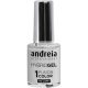 Andreia Professional Hybrid Gel Körömlakk Fusion Szín H5 Szürke, 2 lépéses, lámpa nélkül, hosszan tartó, könnyen eltávolítható