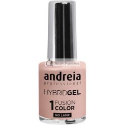   Andreia Professzionális Hybrid Gél Körömlakk Fusion Szín H9 Nude Pink - 2 Lépéses, Lámpa Nélkül Használható, Hosszú Tartósságú, Könnyű Eltávolítás
