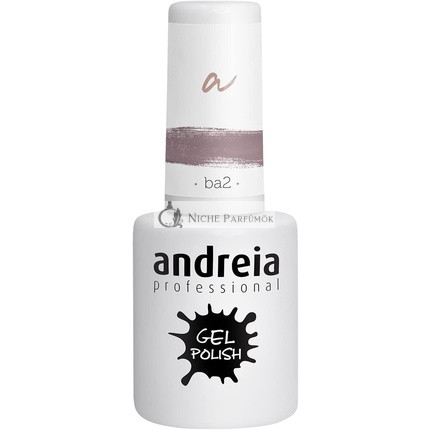 Andreia Semi-Permanenter Nagelgel-Lack für UV/LED-Lampe Intensiver Glanz und 4 Wochen Haltende Französische Maniküre Nagellack BA2 Rosa Rottöne, 10,5ml