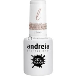   Andreia Fél-Állandó Körömlakk UV/LED Lámpához Intenzív Fény és 4 Hét Tartó Francia Manikűr Körömlakk, 10.5ml