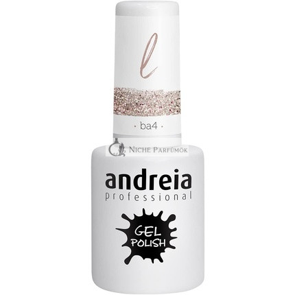 Andreia Fél-Állandó Körömlakk UV/LED Lámpához Intenzív Fény és 4 Hét Tartó Francia Manikűr Körömlakk, 10.5ml